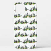 African Gray Parrot Party iPhone 12 Fall Case-Mate iPhone Hülle (Rückseite)