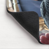 African Gray Parrot Pool Table Mousepad (Ecke)
