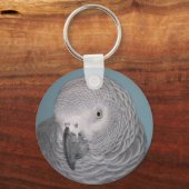 African Gray Parrot Schlüsselanhänger (Vorderseite)