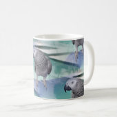 African Gray Pool Party Kaffeetasse (VorderseiteRechts)