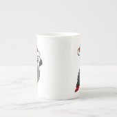 African Gray Santa Porzellantasse (Vorderseite)