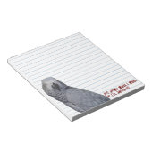 African Gray Small Notepad Notizblock (angewinkelt)