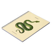 African Green Snake  Notizblock (Linke Seite)