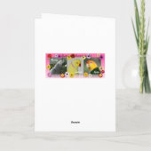 African Grey Happy St. Patrick's Day Grußkarte Karte (Rückseite)