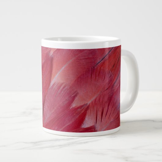 African Grey Parrot Feather Design Jumbo-Tasse (Vorderseite Rechts)