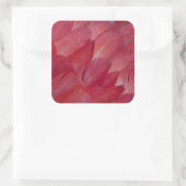 African Grey Parrot Feather Design Quadratischer Aufkleber (Tasche)