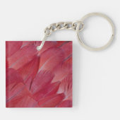 African Grey Parrot Feather Design Schlüsselanhänger (Rückseite)