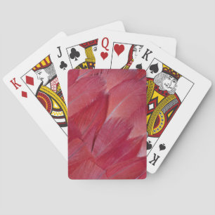 African Grey Parrot Feather Design Spielkarten