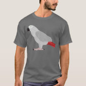 African Grey Parrot T-Shirt (Vorderseite)