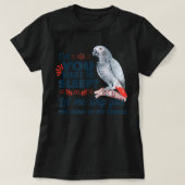 African Grey Parrot  T-Shirt (Design vorne)