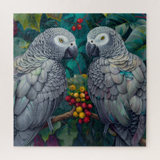 African Grey Persimmon-Beeren-Duett Puzzle