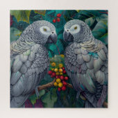 African Grey Persimmon-Berry Duet Puzzle (Vertikal)