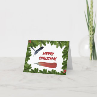 African Grey Weihnachtskarte Feiertagskarte