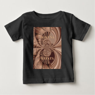 African Hakuna Matata Fraktal Art Print/Graphic Baby T-shirt