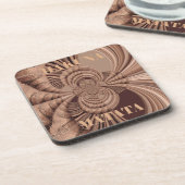 African Hakuna Matata Fraktal Art Print/Graphic Getränkeuntersetzer (Linke Seite)