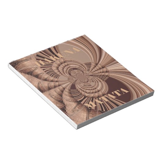 African Hakuna Matata Fraktal Art Print/Graphic Notizblock (angewinkelt)