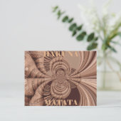 African Hakuna Matata Fraktal Art Print/Graphic Postkarte (Stehend Vorderseite)