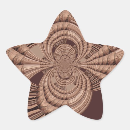 African Hakuna Matata Fraktal Art Print/Graphic Stern-Aufkleber (Vorderseite)