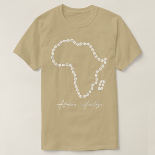 African Heritage Cowrie Map T-Shirt (Design vorne)