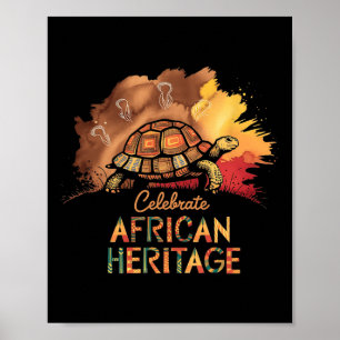 African Heritage Kwanzaa Black History Monte Poster