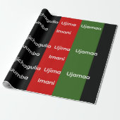 African Heritage Kwanzaa Nguzo Saba Principles  Geschenkpapier (Ungerollt)
