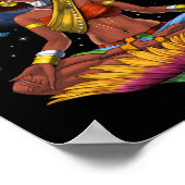 African Hippie Yoga Poster (Ecke)