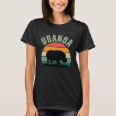 African Hippos in Uganda Hippopotamus Safari T-Shirt (Vorderseite)