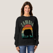 African Hippos in Zambia, Hippopotamus Safari Sweatshirt (Vorne ganz)