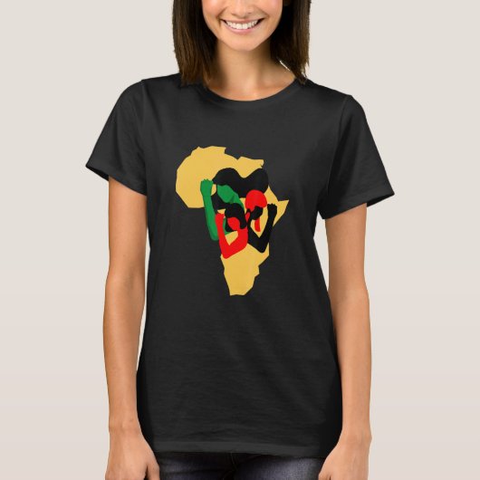 African Human Rights and Women Struggle T-Shirt (Vorderseite)