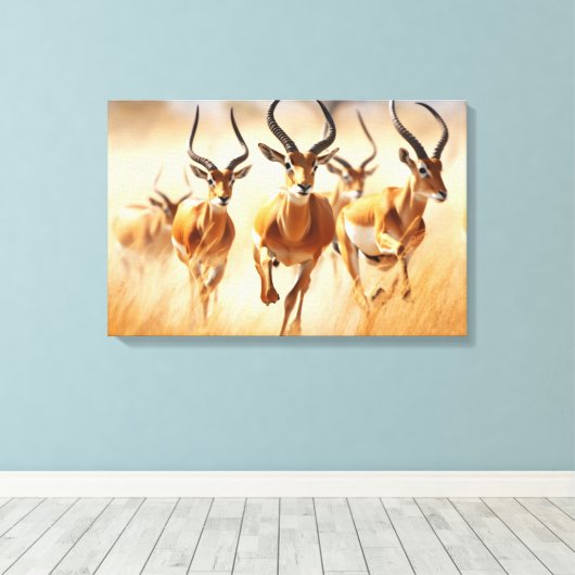 African Impala Leinwand Art (Insitu (Holzboden))