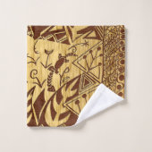 African Jungle Motif Print Badhandtuch Set (Waschlappen)