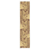 African Jungle Motif Print Kurzer Tischläufer (Vorderseite)