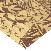 African Jungle Motif Print Kurzer Tischläufer (Ecke)