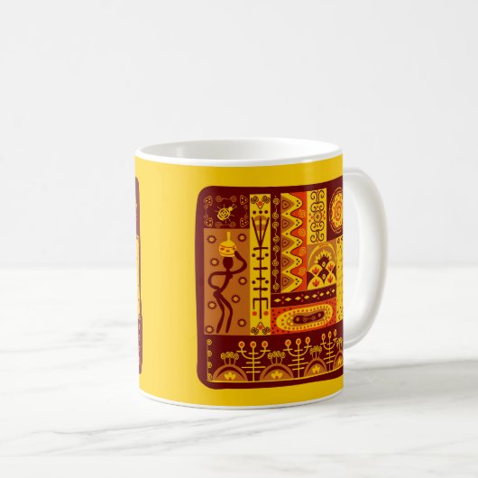African Kaffeetasse (VorderseiteRechts)
