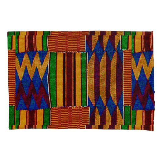 African Kenta Cloth Kissenbezug (Vorderseite)