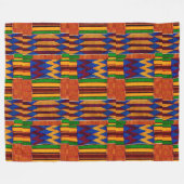 African Kenta Cloud Print Fleecedecke (Vorderseite (Horizontal))