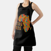 African Kente Art African American Map Schwarz Schürze (InSitu)