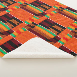 African Kente Cloth Sherpadecke