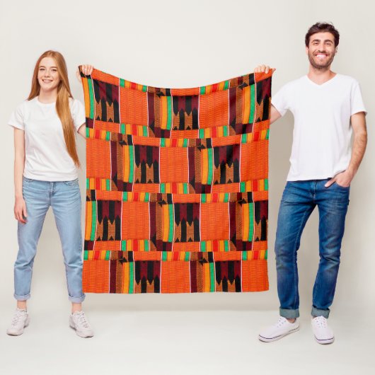 African Kente Cloud Print Fleecedecke (Beispiel)