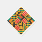 African Kente Designer Paper Napkins Serviette (Ecke)