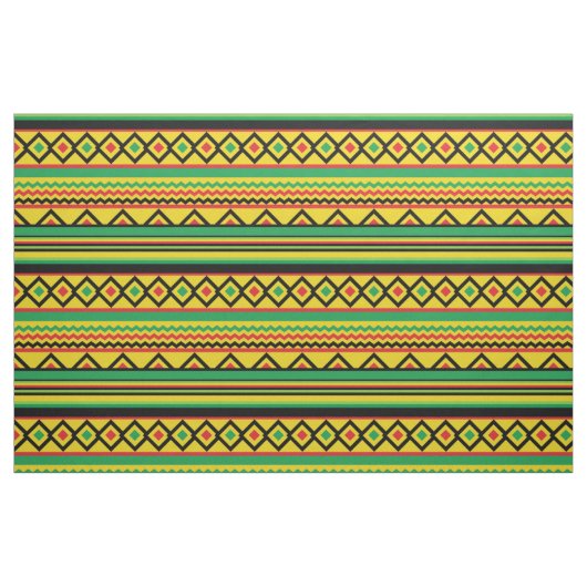 African Kente Geometric Bold Pattern Stoff (Fat Quarter (45,7 x 55,9 cm))