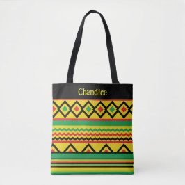 African Kente Geometric Gemustert Tasche