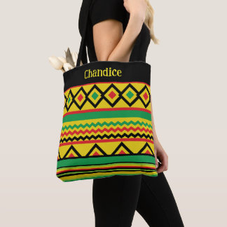 African Kente Geometric Gemustert Tasche