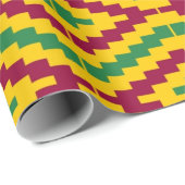 African Kente, Happy Kwanzaa Geschenkpapier (Rolleneckpunkt)