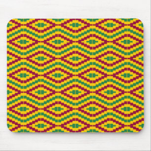 African Kente, Happy Kwanzaa Mousepad