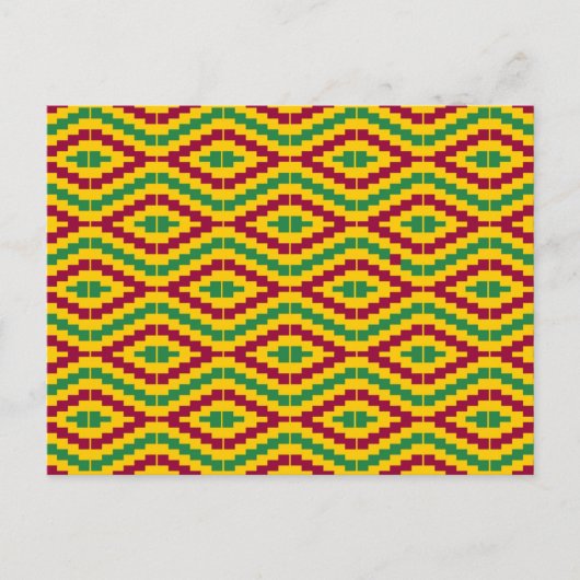African Kente, Happy Kwanzaa Postkarte (Vorderseite)