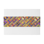 African Kente K45 Multicolor Invitation Bly Band (Rückseitenbeispiel)