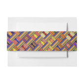 African Kente K45 Multicolor Invitation Bly Band (Vorderseite Beispiel)
