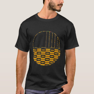 African Kente Pattern Geometric Minimal Halbkreis T-Shirt