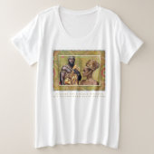 African King and Queen Große Größe T-Shirt (Design vorne)